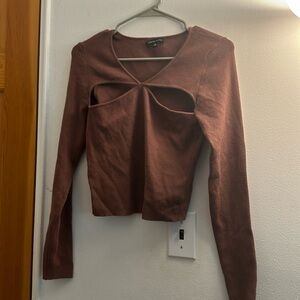 Brown long sleeve PacSun shirt